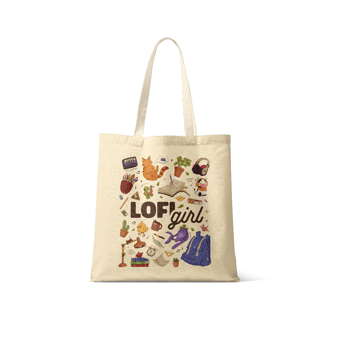 Lofi Girl Doodles Essentials - Tote Bags