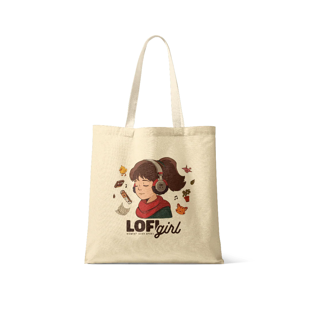Lofi Girl Doodles Essentials - Tote Bags - Image 2